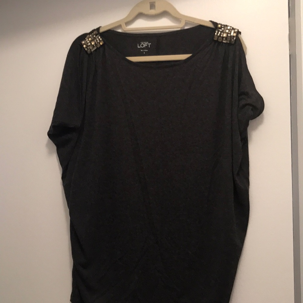 Embellished grey tee